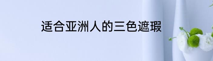 适合亚洲人的三色遮瑕