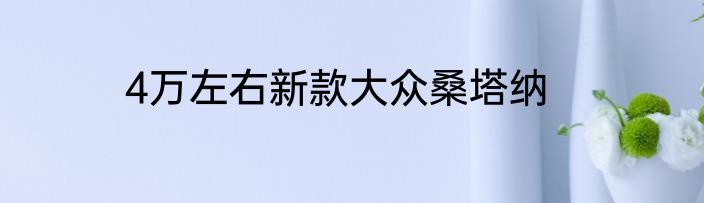 4万左右新款大众桑塔纳