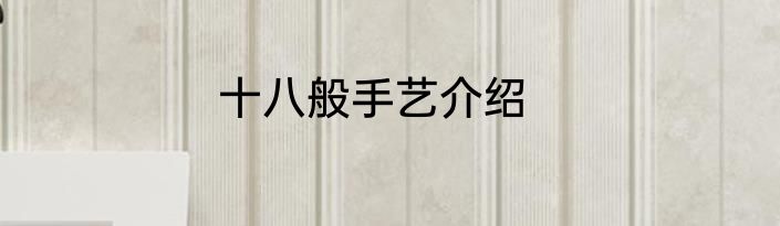 十八般手艺介绍