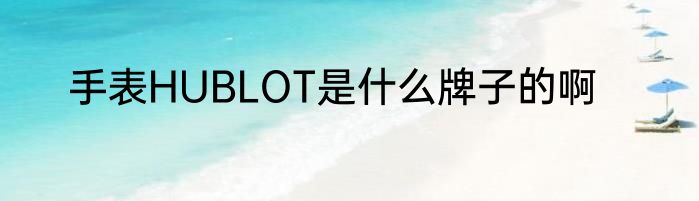 手表HUBLOT是什么牌子的啊