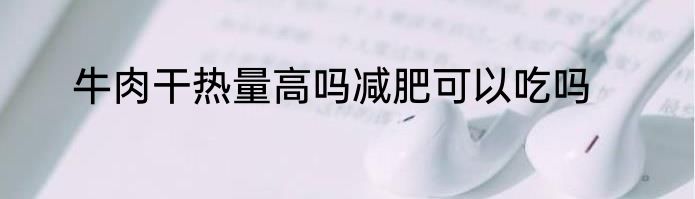 牛肉干热量高吗减肥可以吃吗