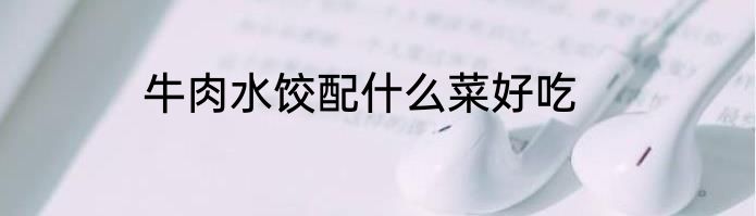 牛肉水饺配什么菜好吃