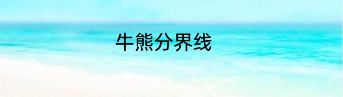 牛熊分界线