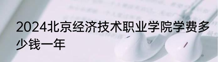 2024北京经济技术职业学院学费多少钱一年