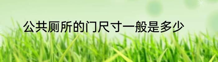 公共厕所的门尺寸一般是多少