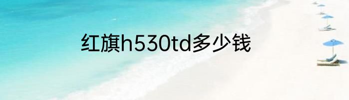 红旗h530td多少钱