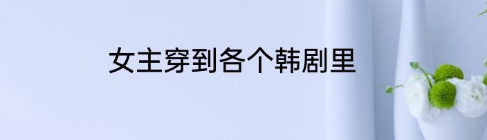 女主穿到各个韩剧里