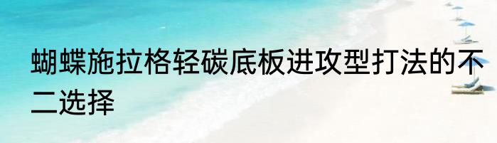 蝴蝶施拉格轻碳底板进攻型打法的不二选择