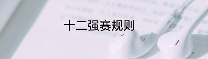 十二强赛规则