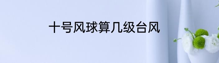 十号风球算几级台风