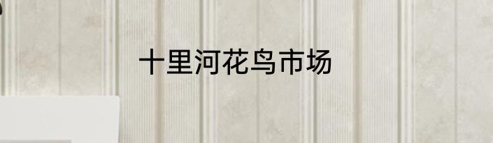 十里河花鸟市场