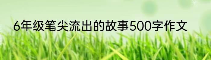 6年级笔尖流出的故事500字作文