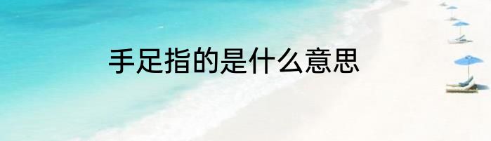手足指的是什么意思
