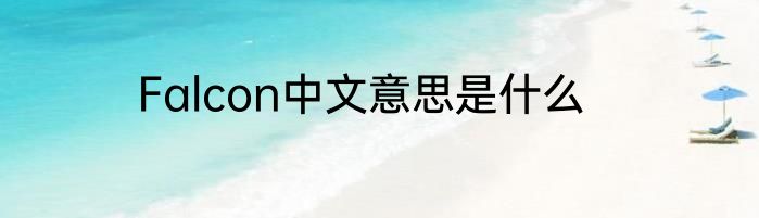 Falcon中文意思是什么