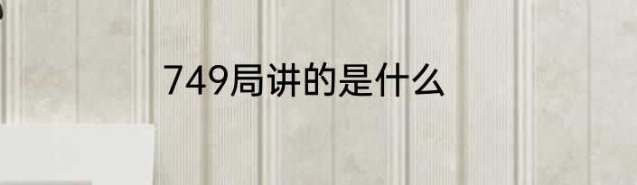 749局讲的是什么