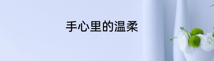 手心里的温柔