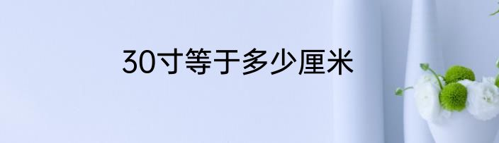 30寸等于多少厘米