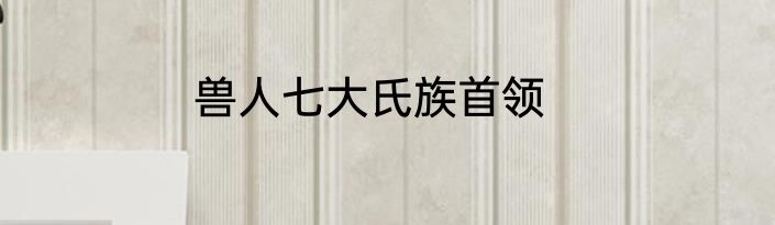 兽人七大氏族首领