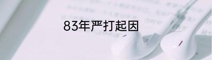 83年严打起因