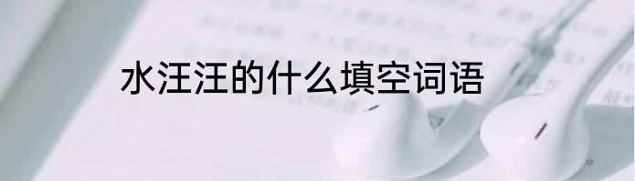 水汪汪的什么填空词语