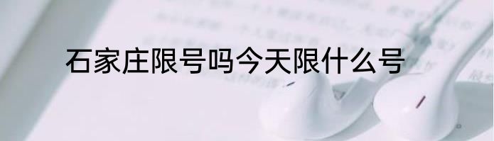 石家庄限号吗今天限什么号