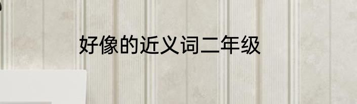 好像的近义词二年级