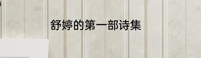 舒婷的第一部诗集
