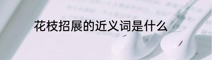 花枝招展的近义词是什么