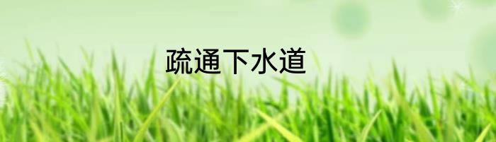 疏通下水道