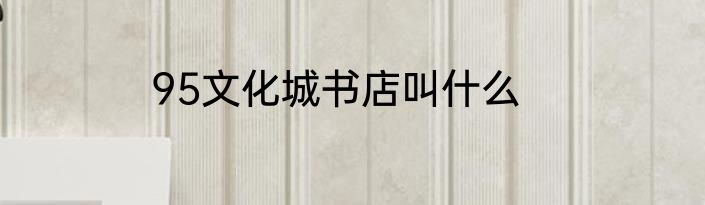 95文化城书店叫什么