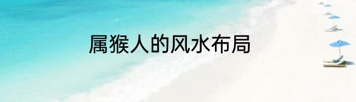 属猴人的风水布局