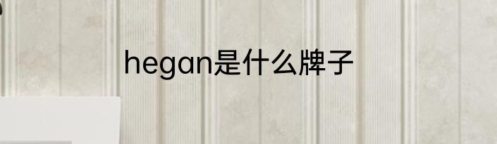 hegan是什么牌子