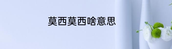 莫西莫西啥意思