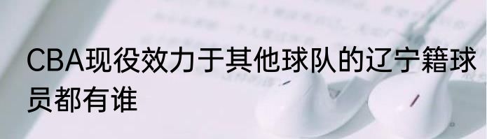 CBA现役效力于其他球队的辽宁籍球员都有谁