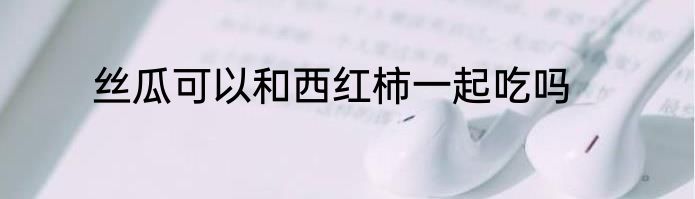 丝瓜可以和西红柿一起吃吗