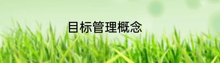 目标管理概念