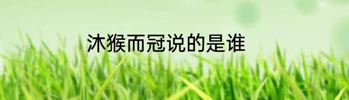 沐猴而冠说的是谁