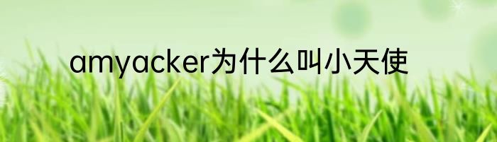 amyacker为什么叫小天使