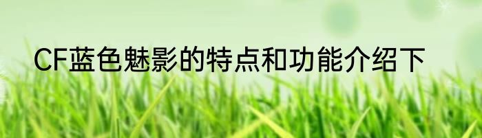 CF蓝色魅影的特点和功能介绍下