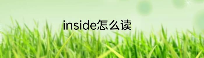 inside怎么读