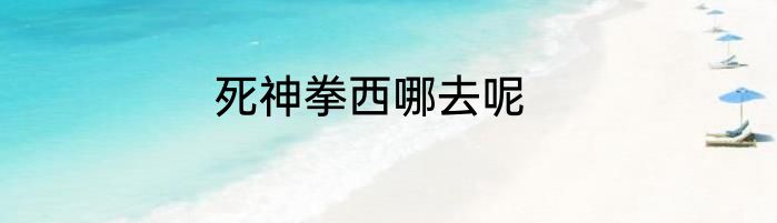 死神拳西哪去呢