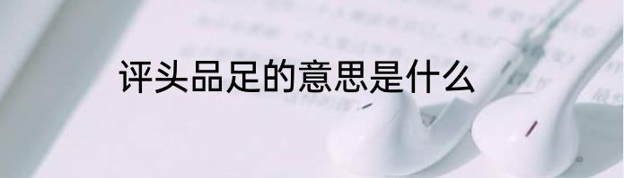 评头品足的意思是什么