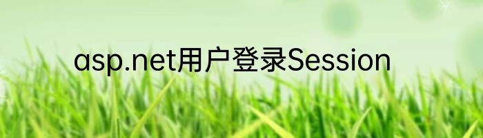 asp.net用户登录Session