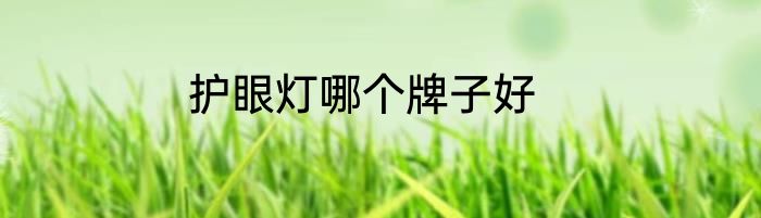 护眼灯哪个牌子好