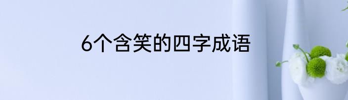 6个含笑的四字成语