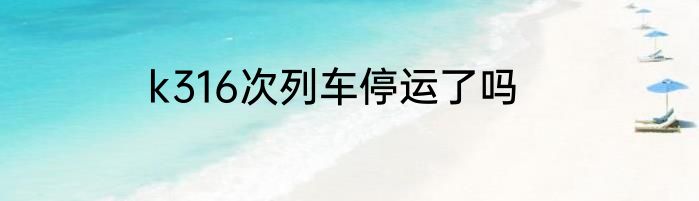 k316次列车停运了吗