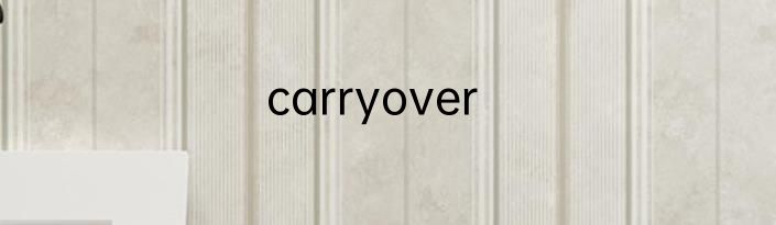carryover