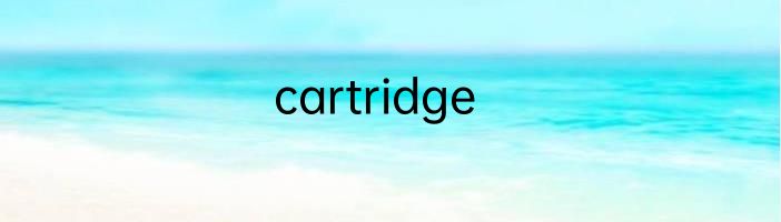 cartridge
