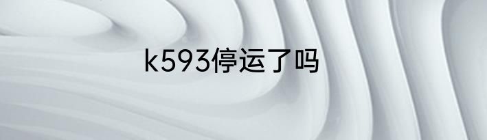 k593停运了吗