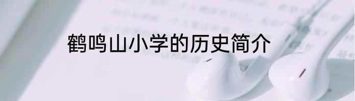 鹤鸣山小学的历史简介
